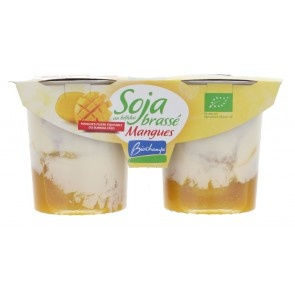 Soja brassé bicouche mangue 2X125G Soja brassé bicouche mangue 2X125G