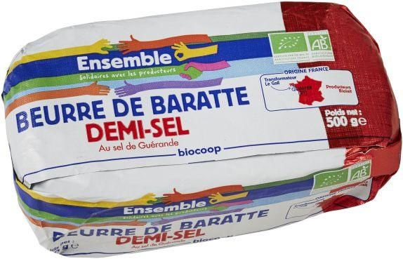 Beurre demi-sel de baratte 500g CC