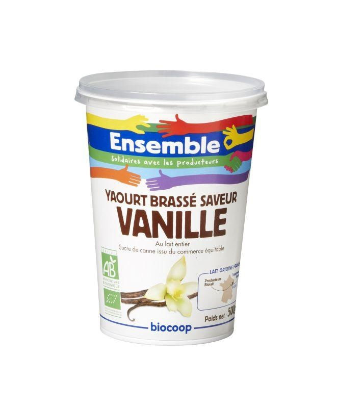 Yaourt vanille entier brassé 500g Yaourt vanille entier brassé 500g