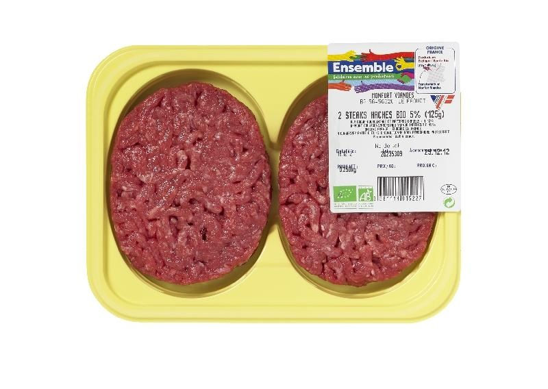 Steak haché boeuf 5%MG (2) 250g