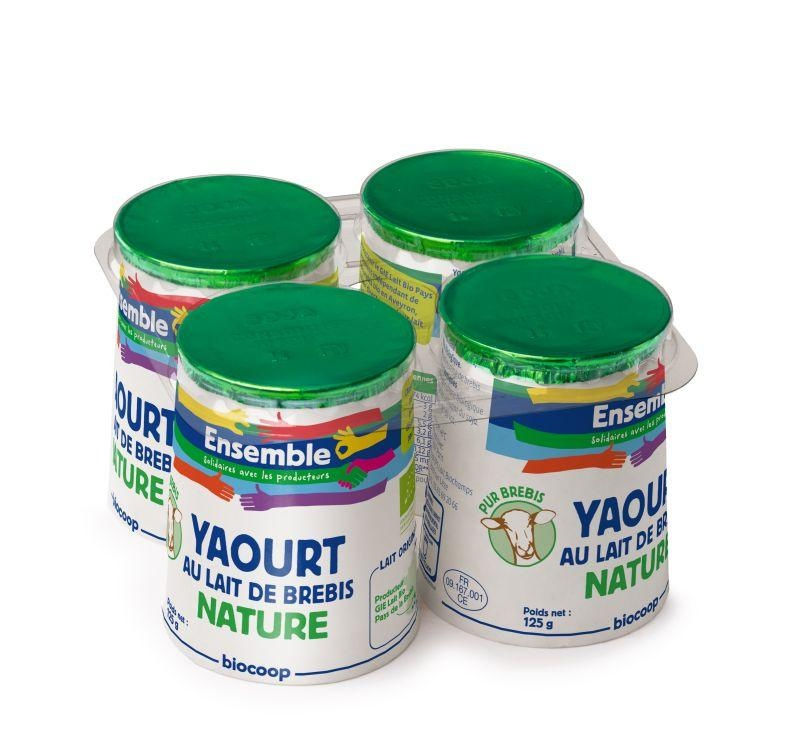 Yaourt nature 1/2 écrémé brebis 4x125gCC Yaourt nature 1/2 écrémé brebis 4x125gCC