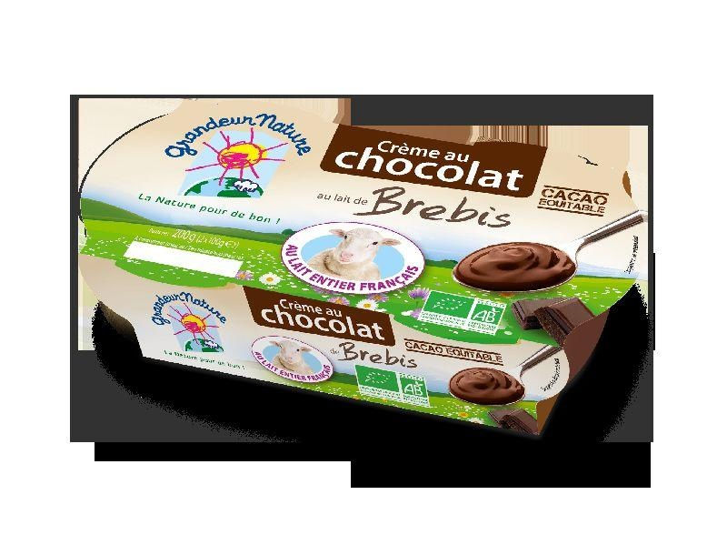 Crème chocolat brebis 2x100g Crème chocolat brebis 2x100g