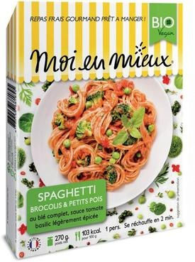 Spaghetti brocolis petits pois 270g